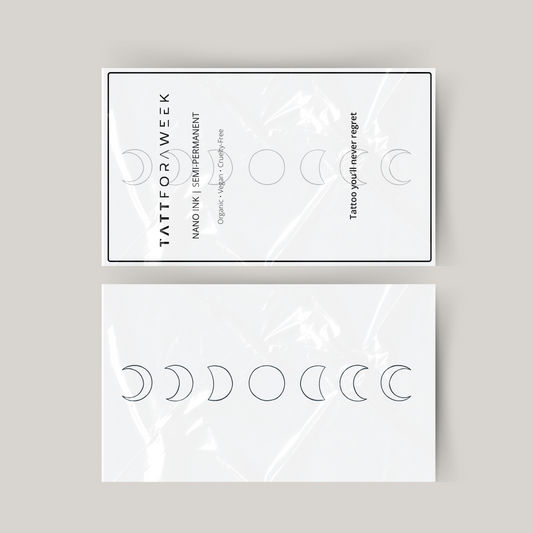 Fase de tatuagem temporária da lua