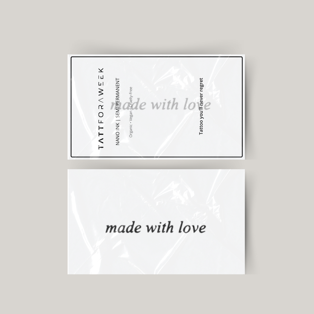 Tatuagem temporária feita com amor