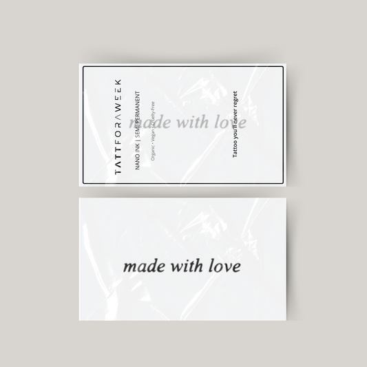 Tatuagem temporária feita com amor