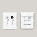 Tatuagem temporária de flores
