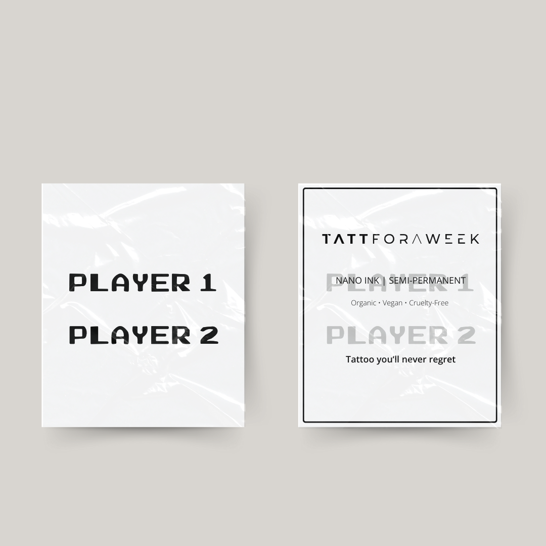 Tatuagem temporária de correspondência para jogadores