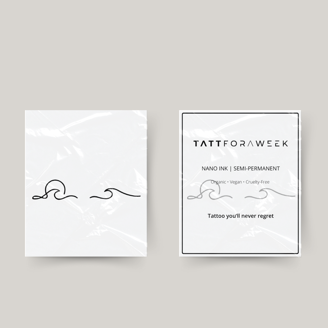 Tatuagem temporária de combinação marinha