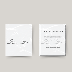 Tatuagem temporária marinha