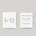 Tatuagem temporária combinada sol & lua