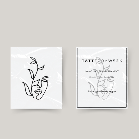 Tatuagem temporária homem e natureza