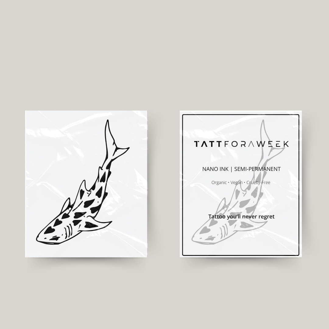 Tatuagem temporária de tubarão
