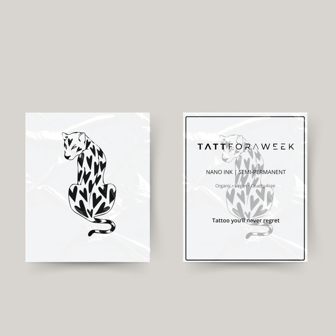 Tatuagem temporária de leopardo