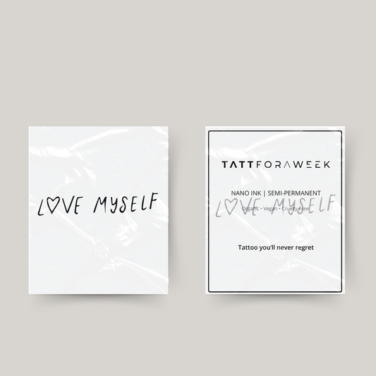Tatuagem temporária amo-me