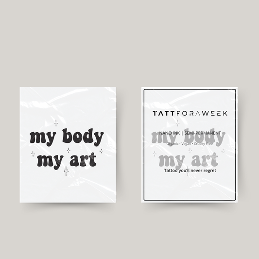 Tatuagem temporária meu corpo minha arte