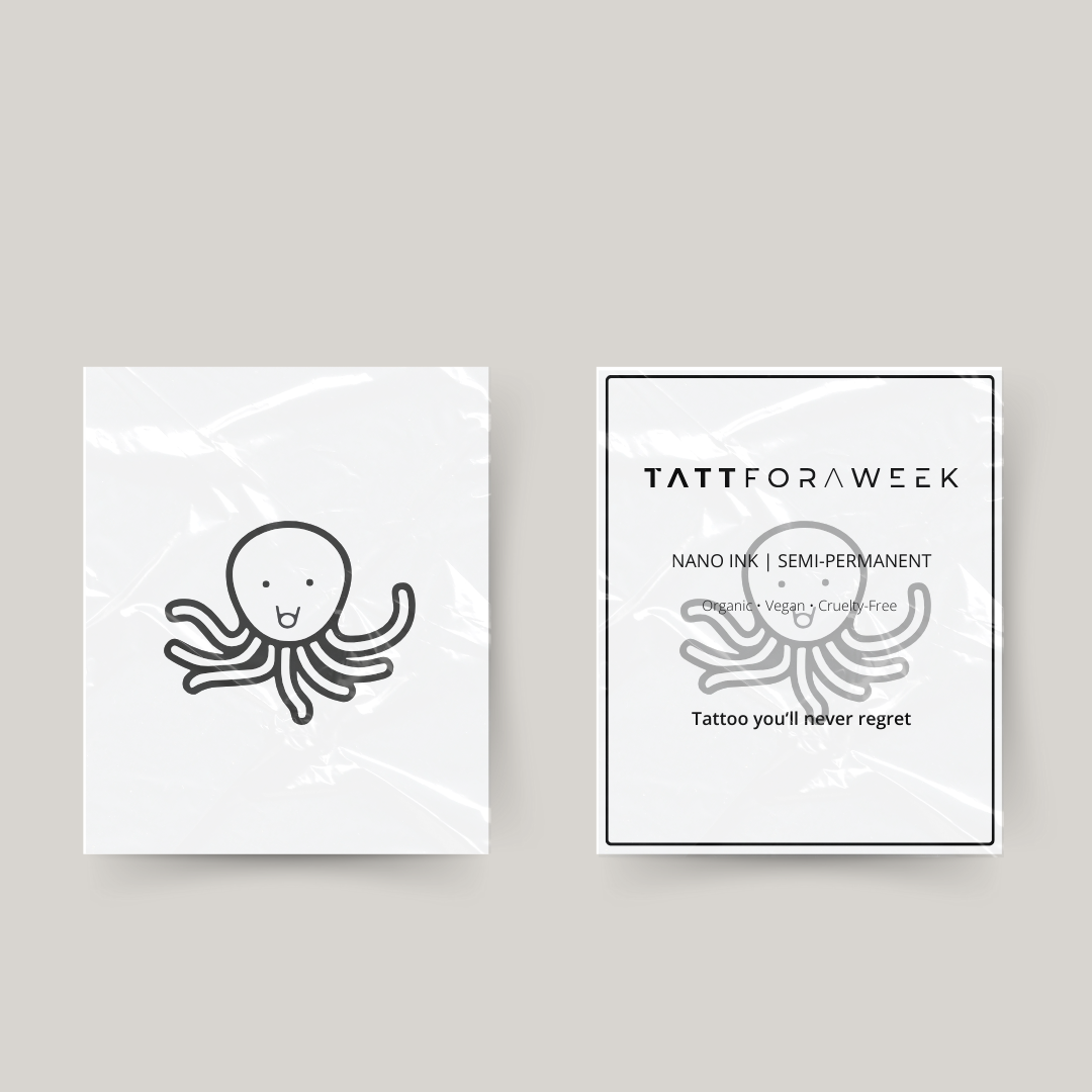 Tatuagem temporária polvo