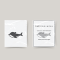 Tatuagem temporária de orca