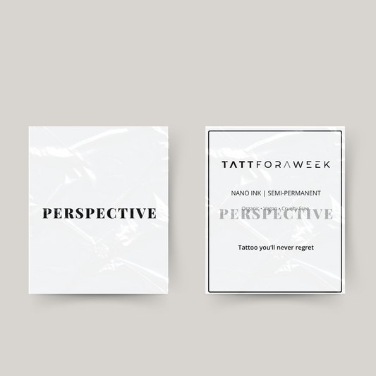 Perspectiva de tatuagem temporária