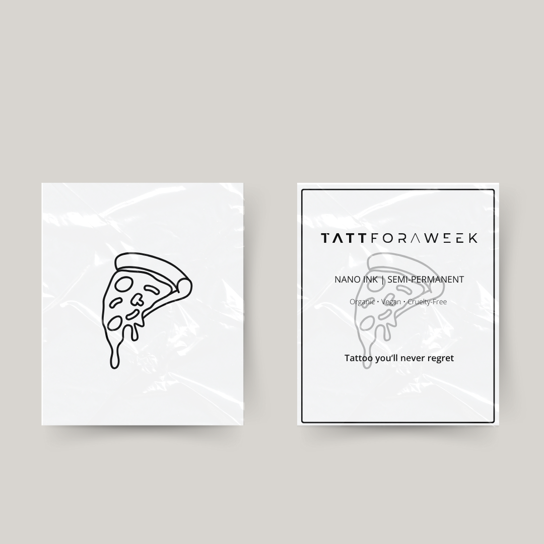 Pizza de tatuagem temporária