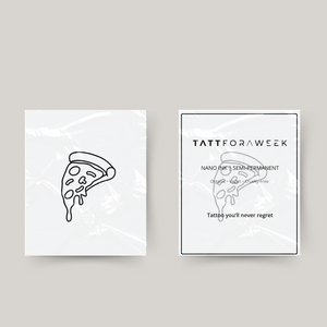Pizza de tatuagem temporária
