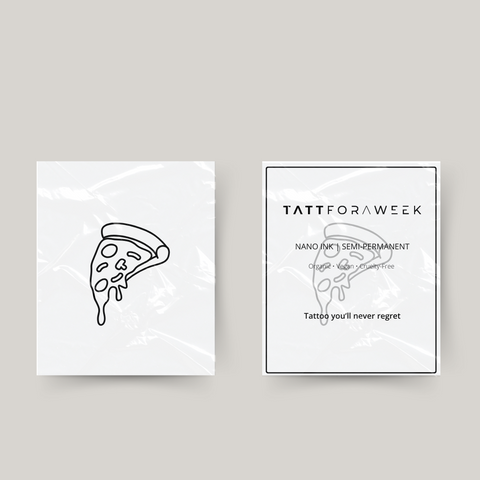Pizza de tatuagem temporária