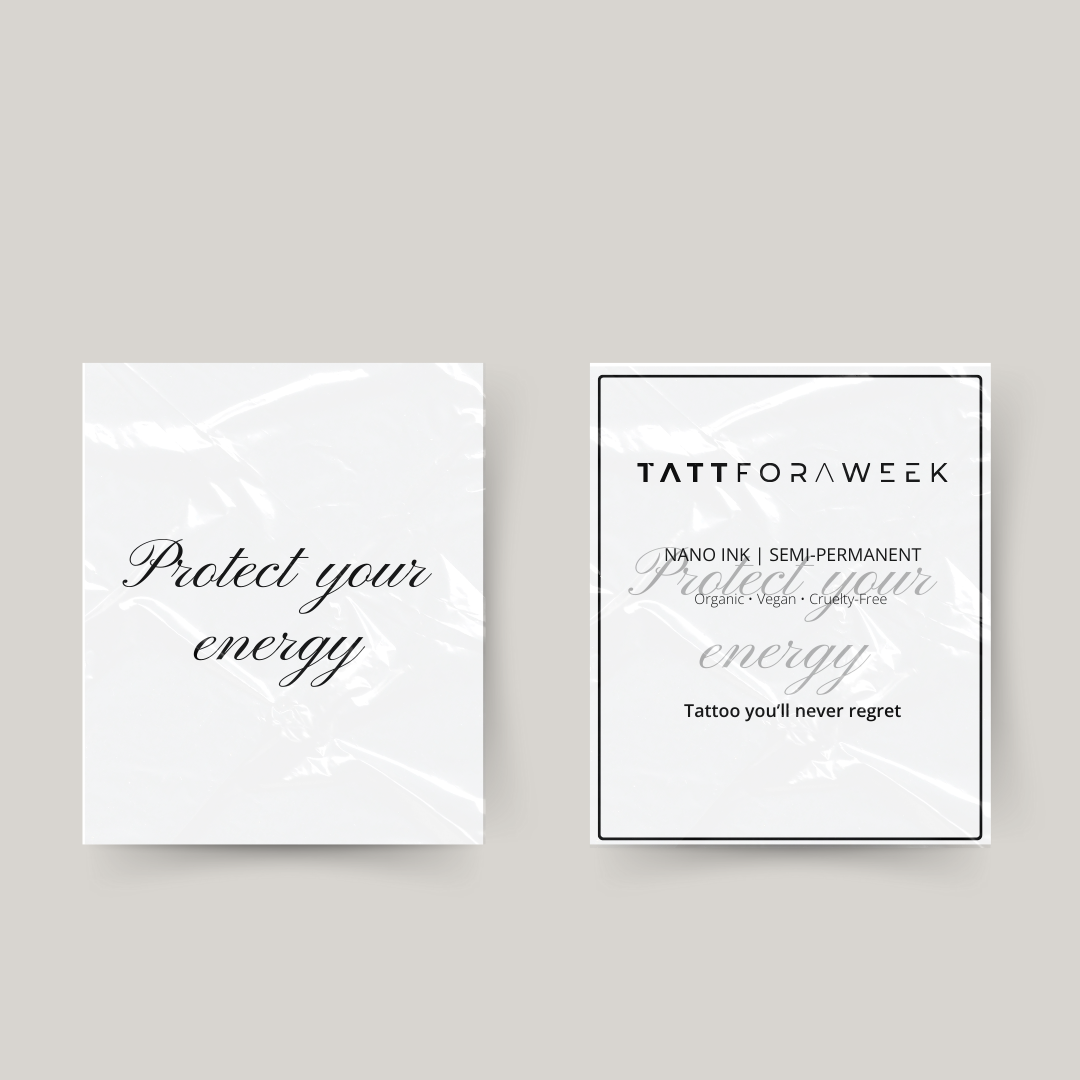 Tatuagem temporária protege sua energia