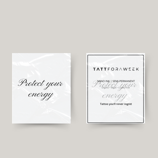 Tatuagem temporária protege sua energia