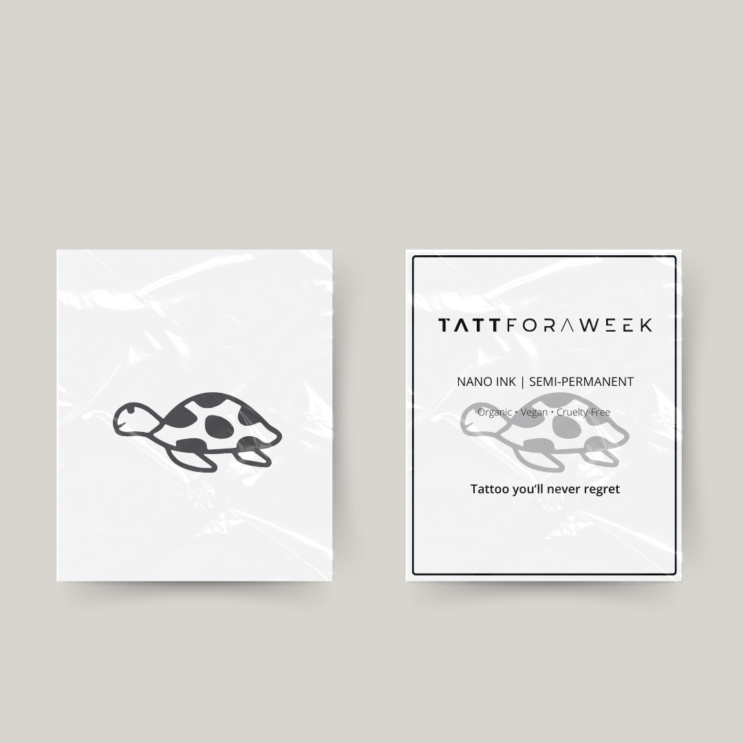 Tatuagem temporária de tartaruga pequena
