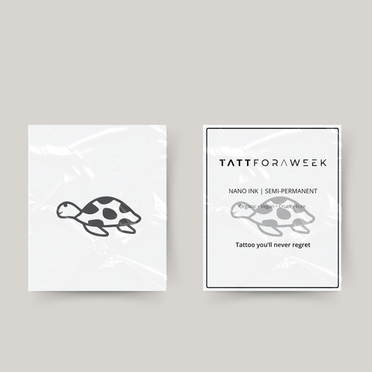Tatuagem temporária de tartaruga pequena