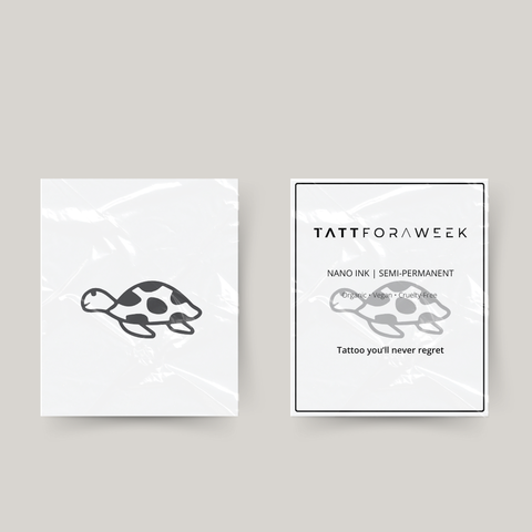 Tatuagem temporária de tartaruga pequena
