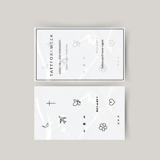 Conjunto temporário de tatuagens desfrutar a vida