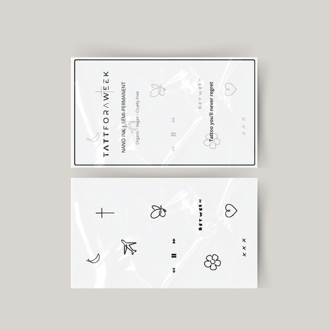 Conjunto temporário de tatuagens desfrutar a vida