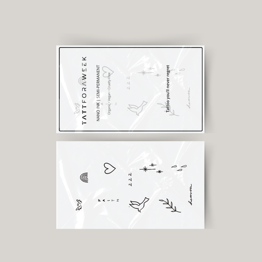 Conjunto temporário de tatuagens heaven