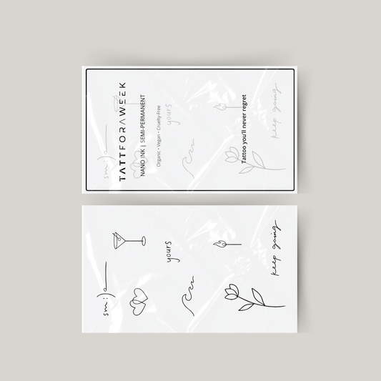 Conjunto temporário de tatuagens keep going