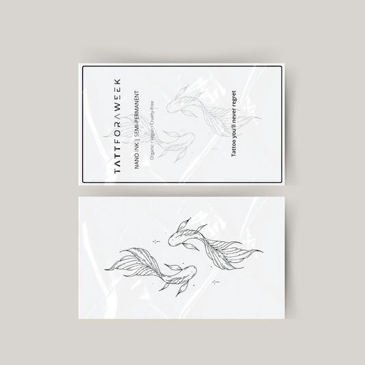 Tatuagem temporária peixes elegantes