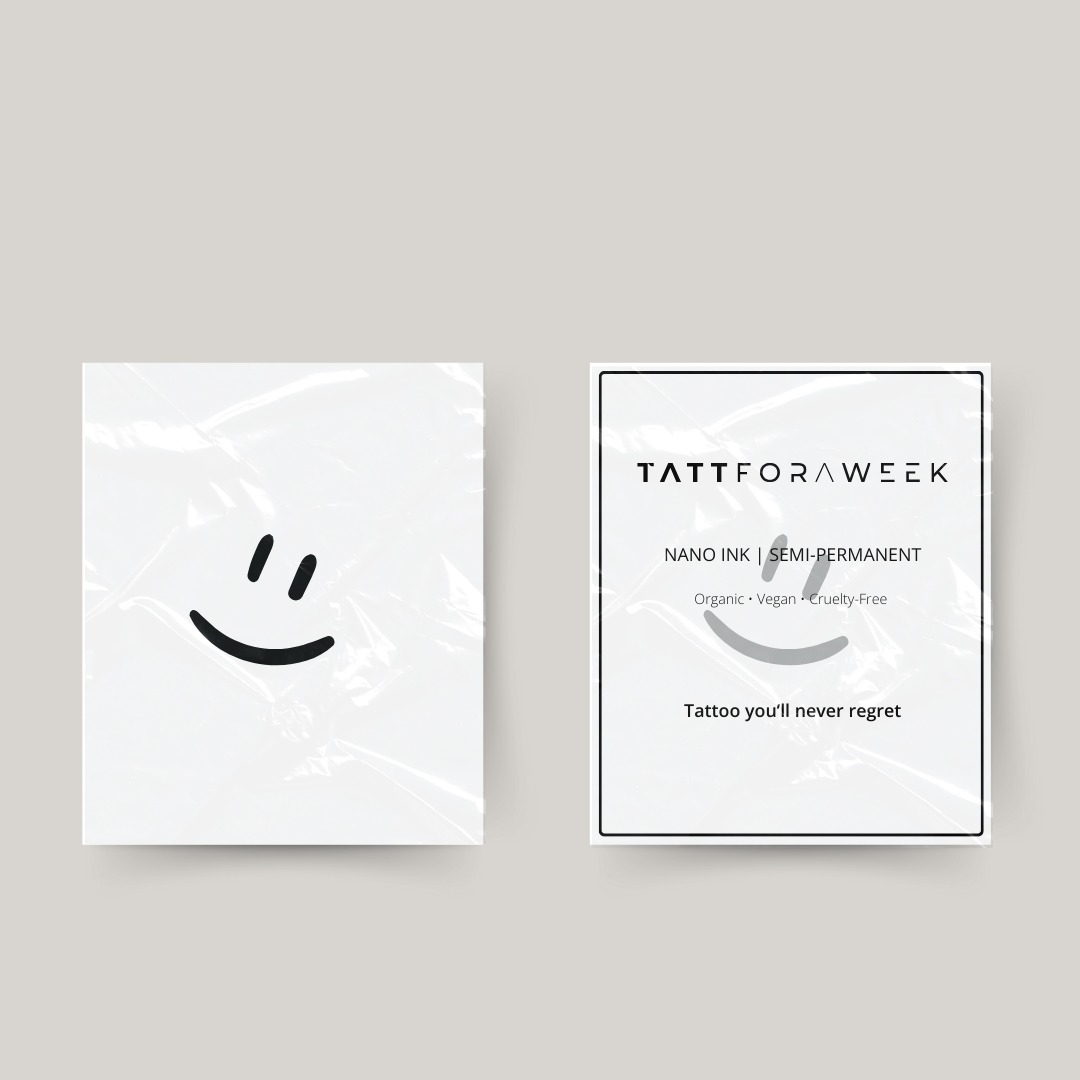 Tatuagem temporária smiley