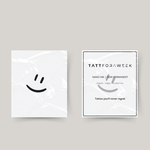 Tatuagem temporária smiley