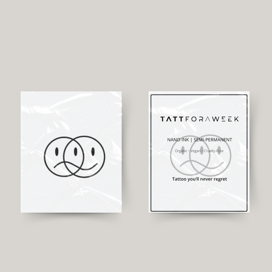 Smileys de tatuagem temporária