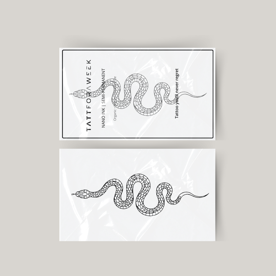Tatuagem temporária cobra grande