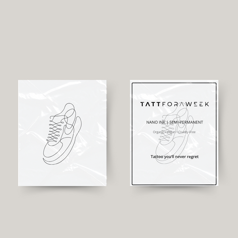 Tênis para tatuagem temporária