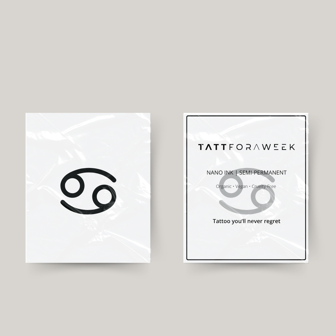 Tatuagem temporária signo de Caranguejo