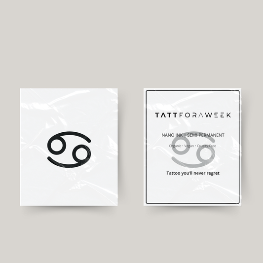 Tatuagem temporária signo de Caranguejo