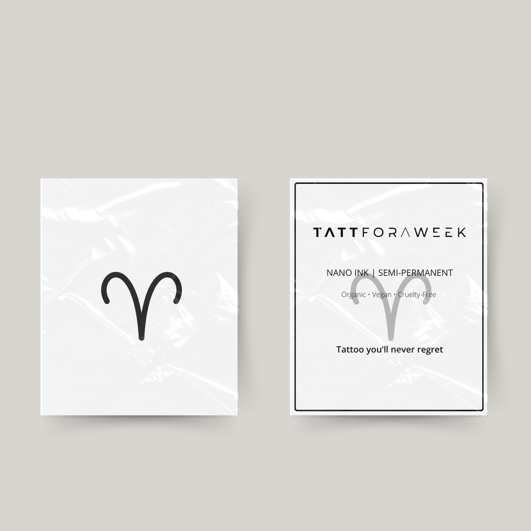 Tatuagem temporária signo de Áries