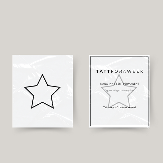 Tatuagem temporária de estrelinha