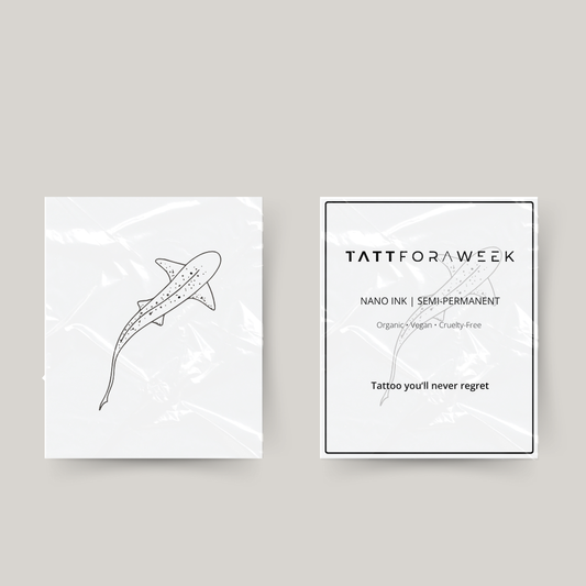 Tatuagem temporária de tubarão-tigre