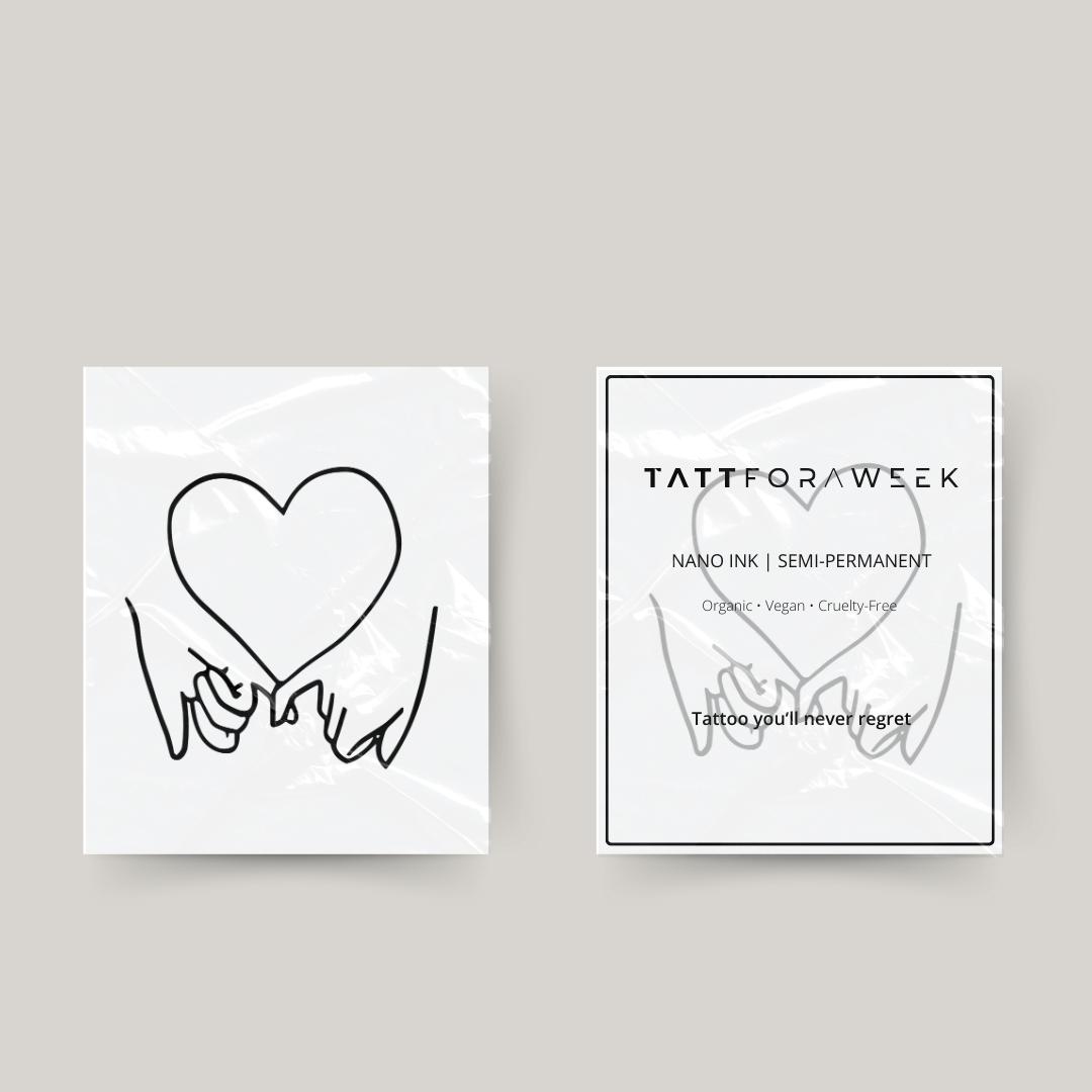 Tatuagem temporária amor incondicional