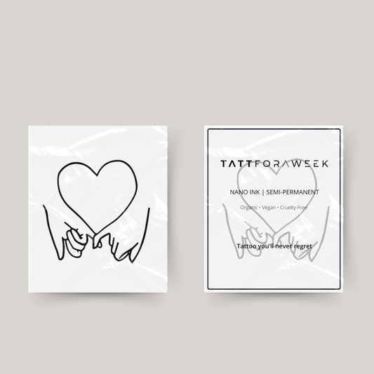 Tatuagem temporária amor incondicional