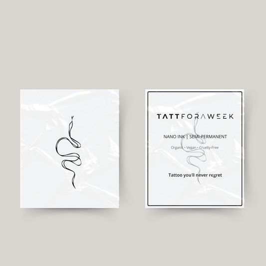 Tatuagem temporária cobra fineline