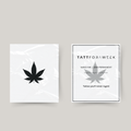 Tatuagem temporária de planta de cannabis