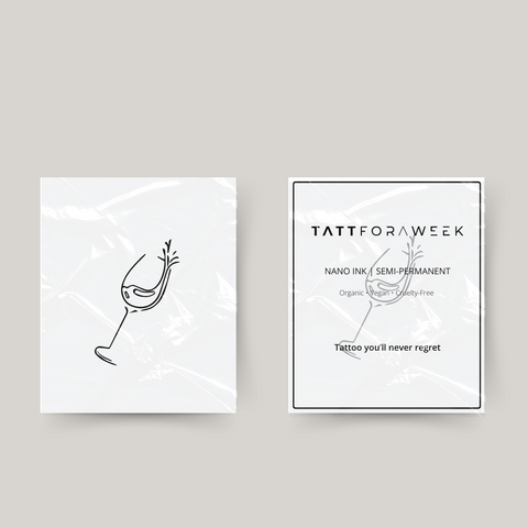 Tatuagem temporária vinho