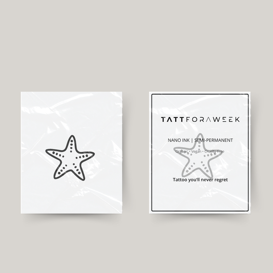 Tatuagem temporária de estrela-do-mar pequena
