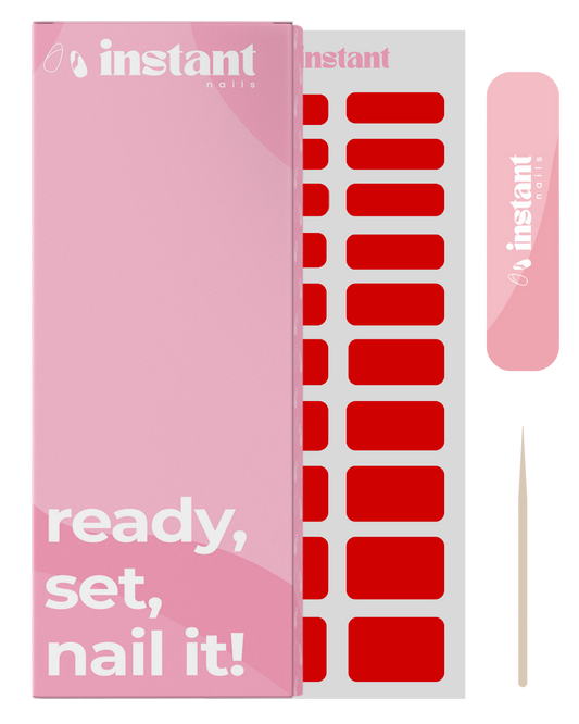 Envelopes para unhas vermelho cereja