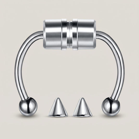 Nep septum magnetisch zilver