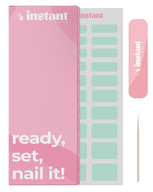 Envelopes para unhas verde pastel