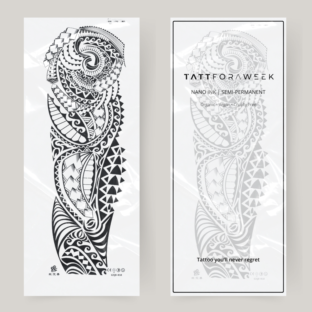 Mandela de manga de tatuagem Nep