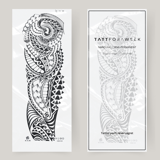 Mandela de manga de tatuagem Nep